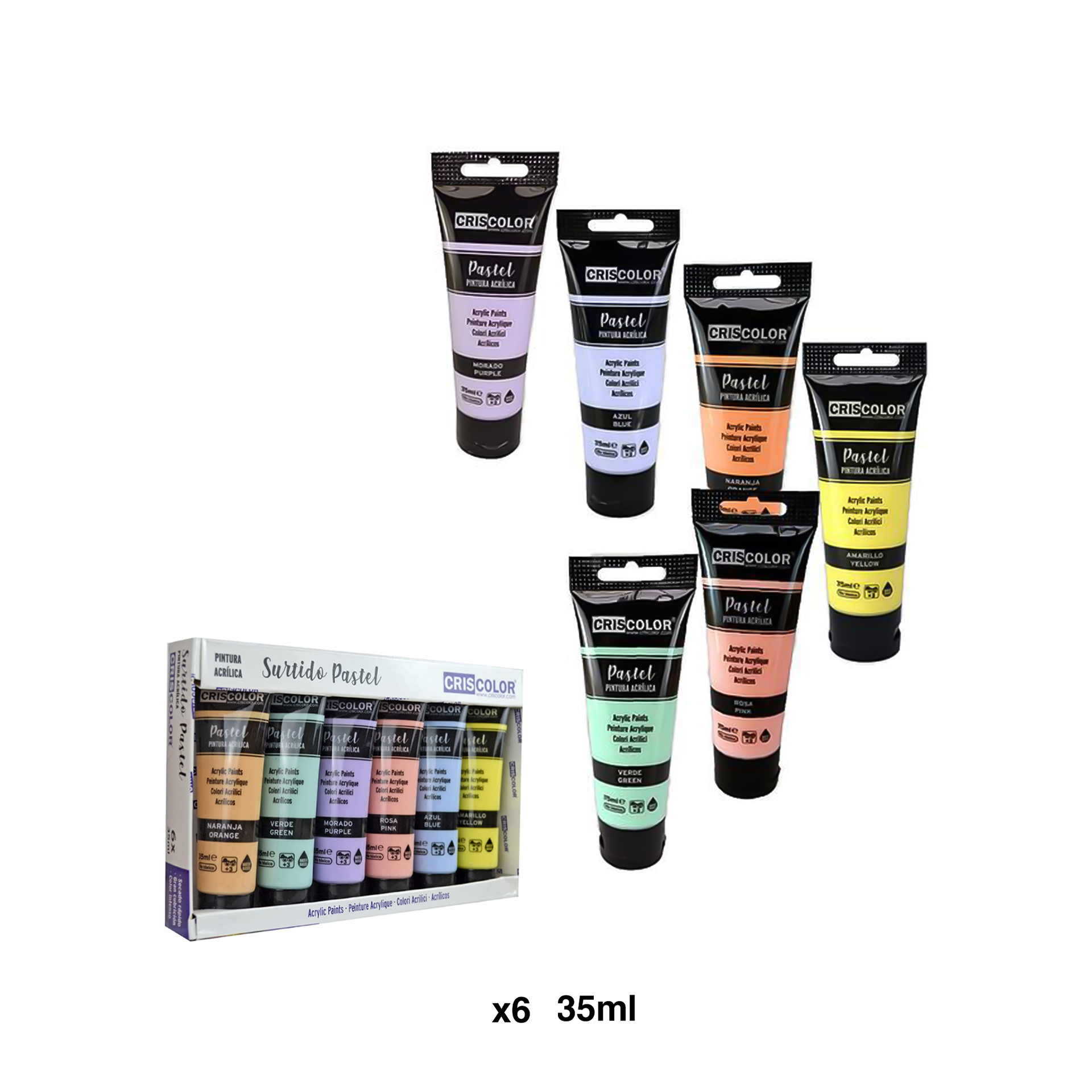 Tinta Acrílica Cor Pastel 35ml