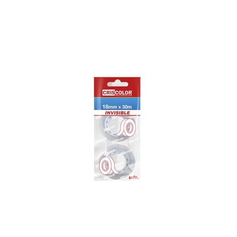 Rolo De Fita Cola Invisível 18mmx30m Pack 2 - Image product