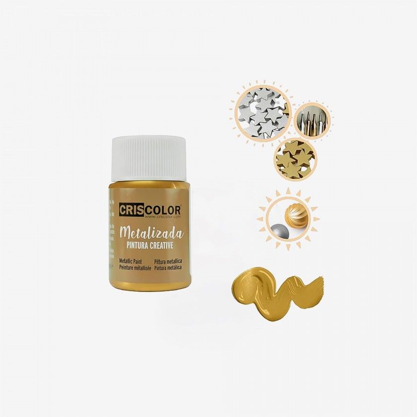 Tinta Creative Metal Ouro 35ml Tinta Creative Metal Ouro 35ml