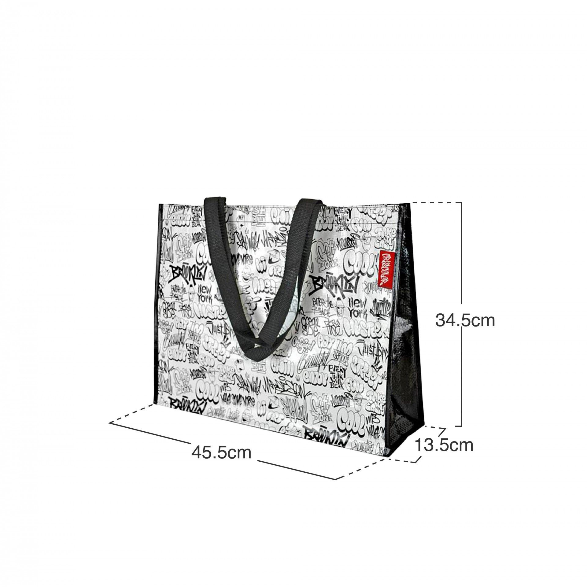 Saco Para Compras Ráfia Graffiti 34.5X13.5X45.5cm