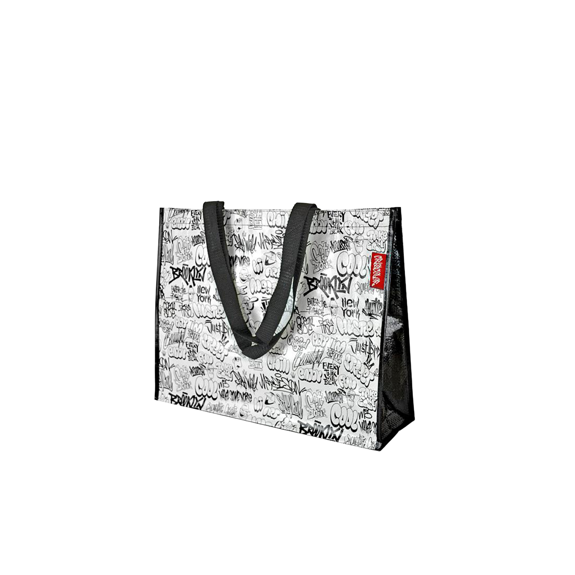 Saco Para Compras Ráfia Graffiti 34.5X13.5X45.5cm
