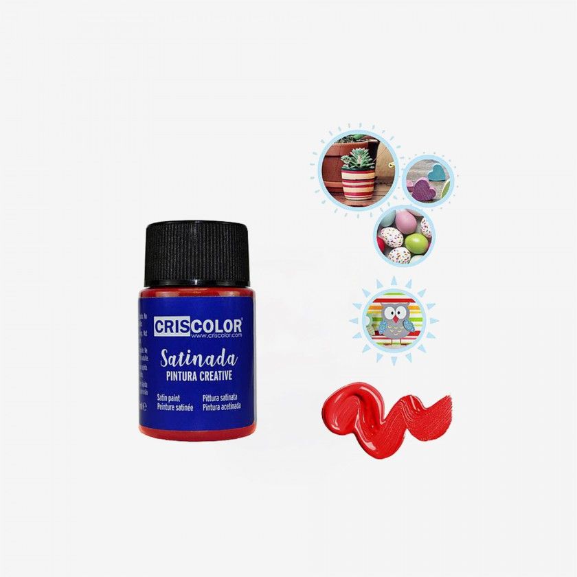 Frasco De Tinta Creative Vermelho 35ml Frasco De Tinta Creative Vermelho 35ml