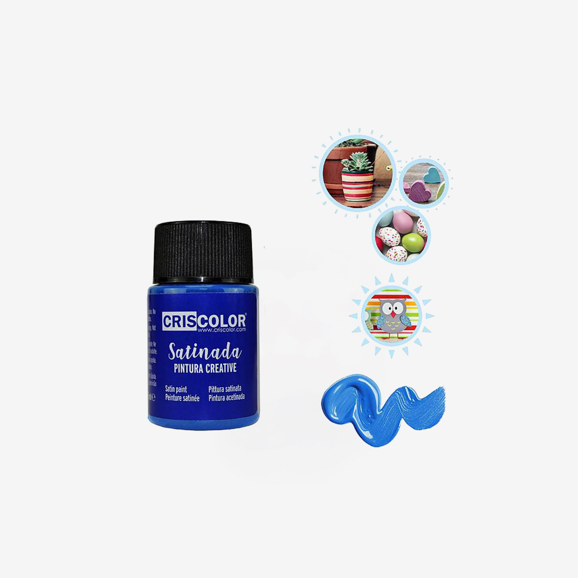 Frasco De Tinta Creative Azul 35ml