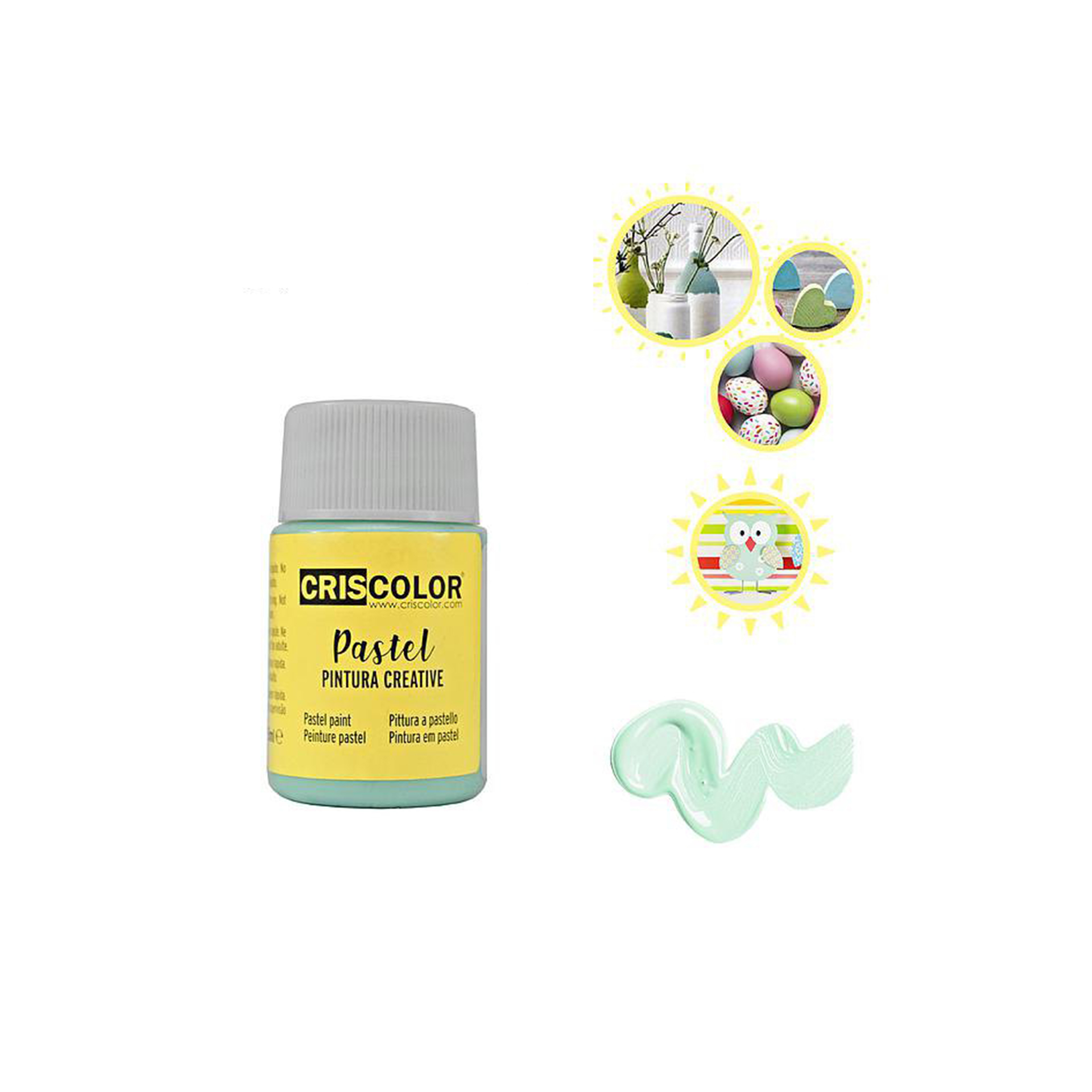 Frasco De Tinta Creative Verde Pastel 35ml