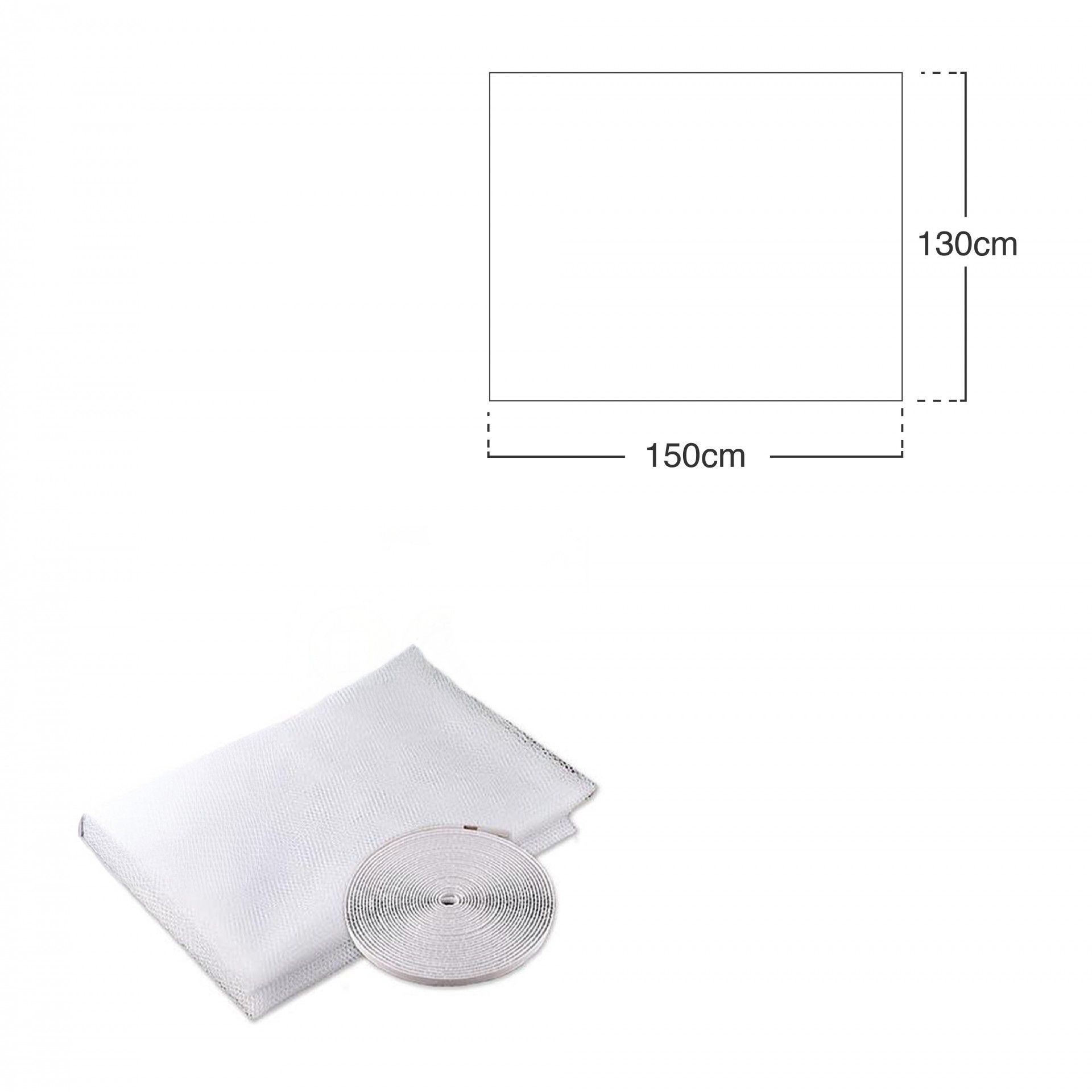 Rede Mosquiteira Janela Branco 130X150cm