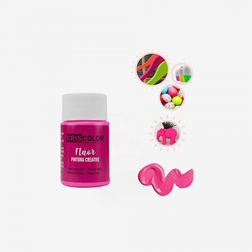 Frasco De Tinta Creative Rosa Fluo 35ml