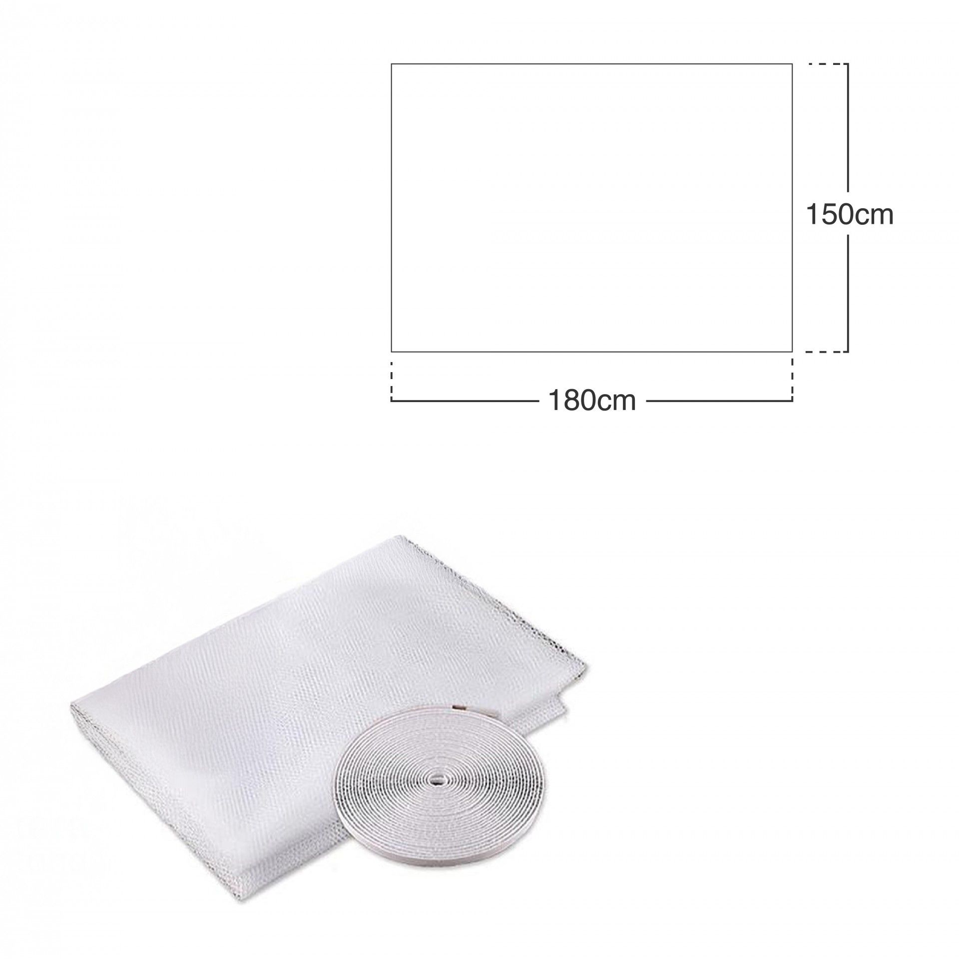 Rede Mosquiteira Janela Branco 150X180cm