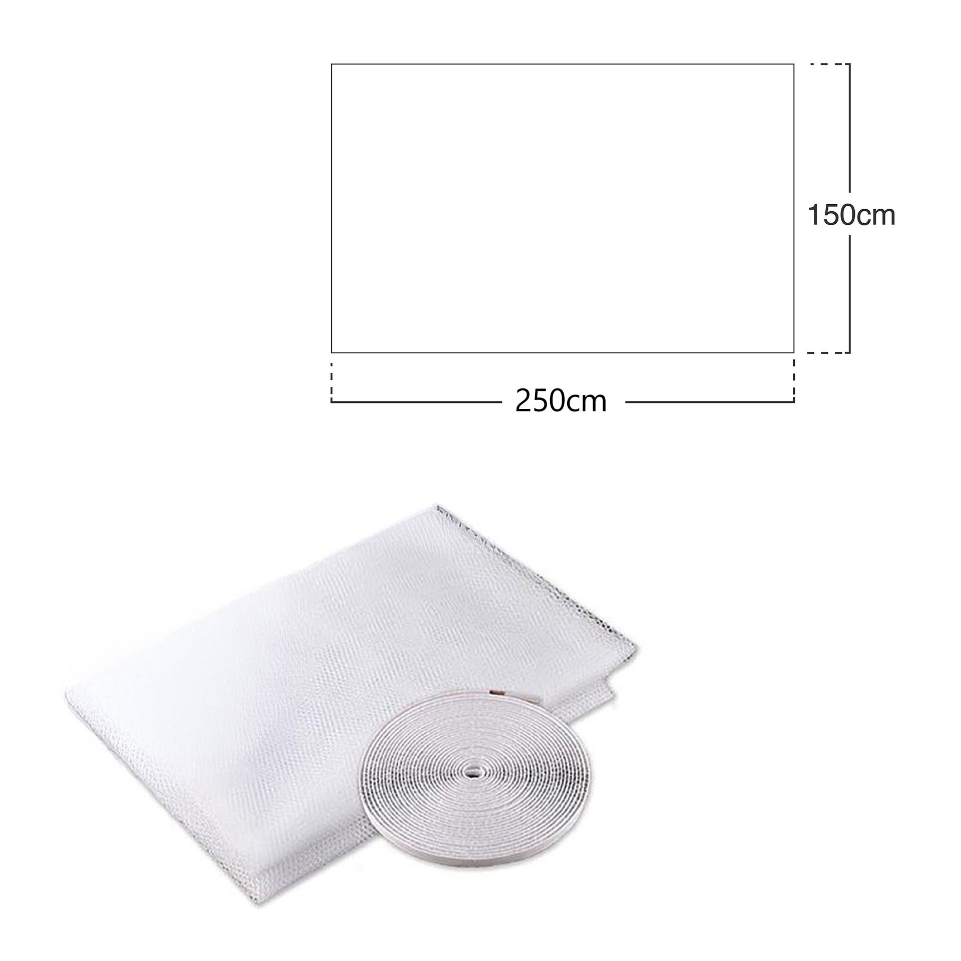 Rede Mosquiteira Janela Branco 150X250cm