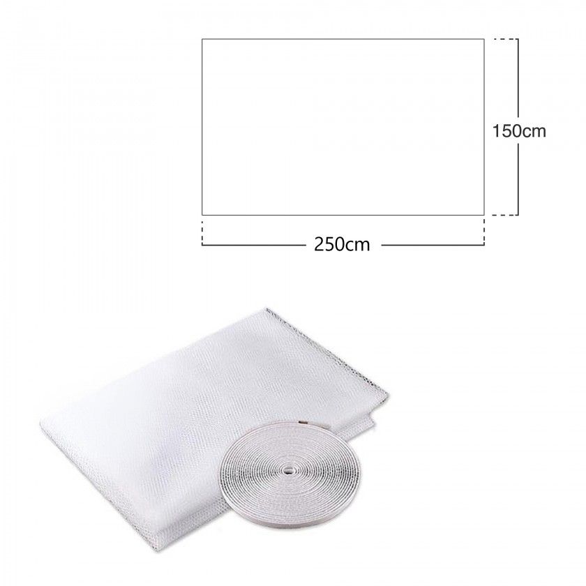 Rede Mosquiteira Janela Branco 150X250cm Rede Mosquiteira Janela Branco 150X250cm