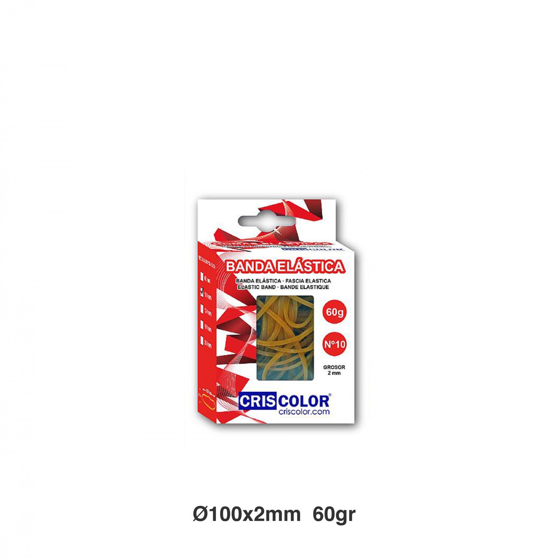 Elásticos N.10 60g 100mmX2mm