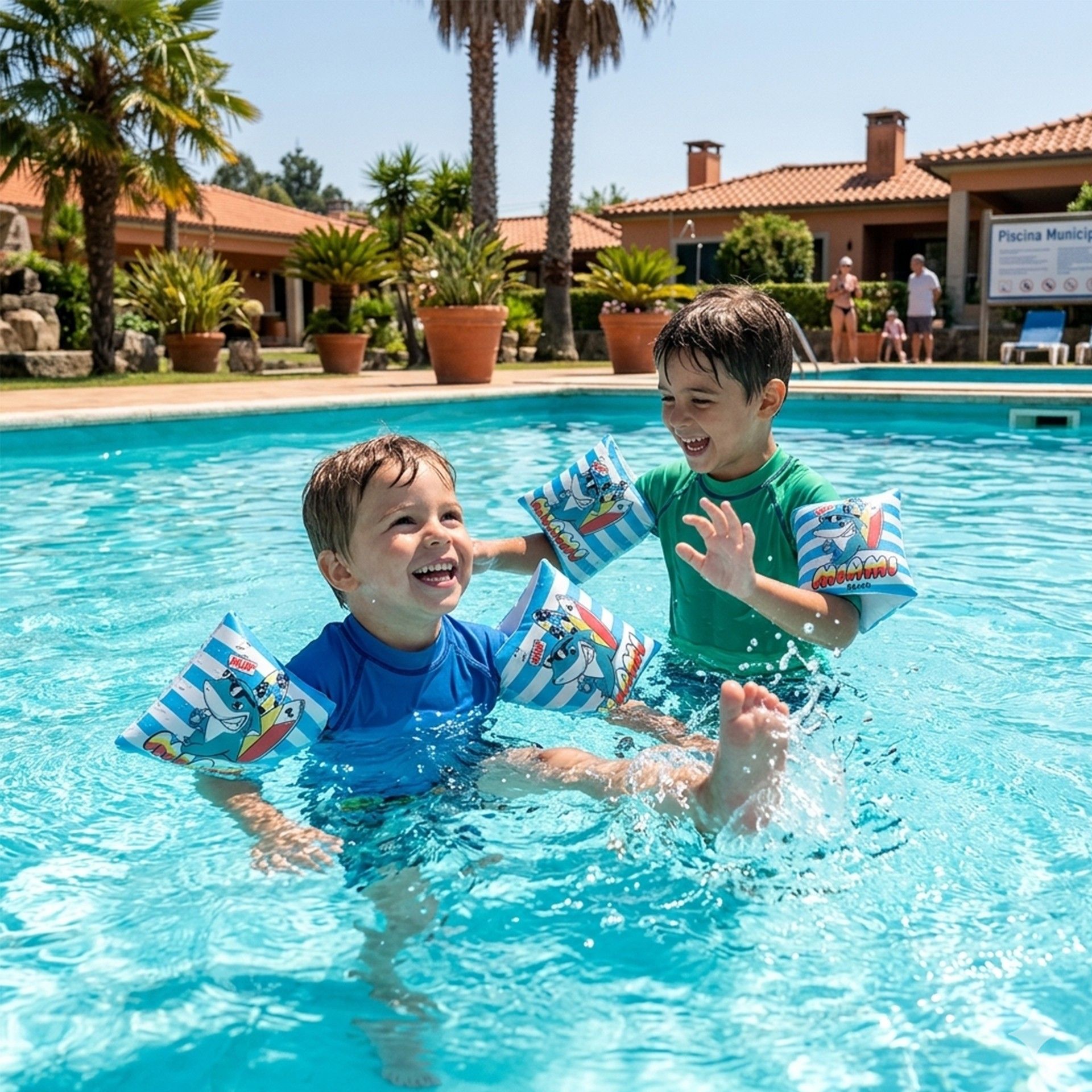 Braçadeiras Piscina Tubarão