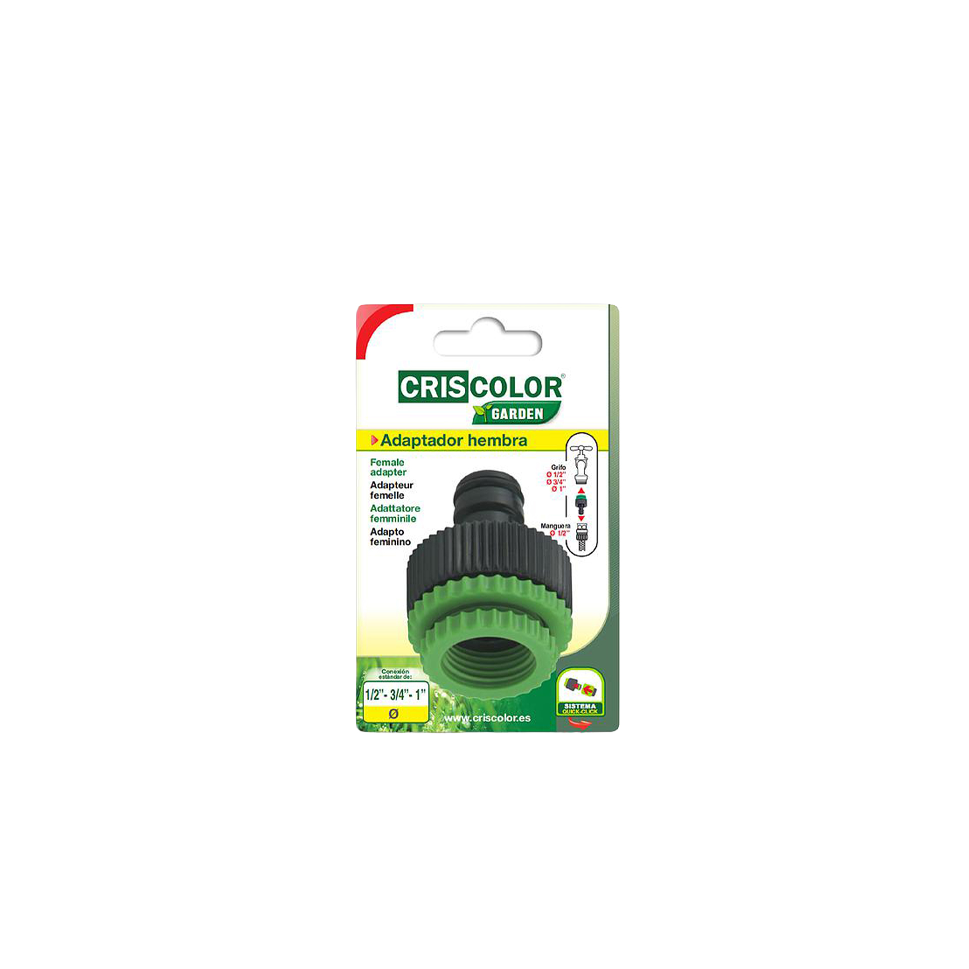 Adaptador Femea Mangueira 1/2-3/4-1