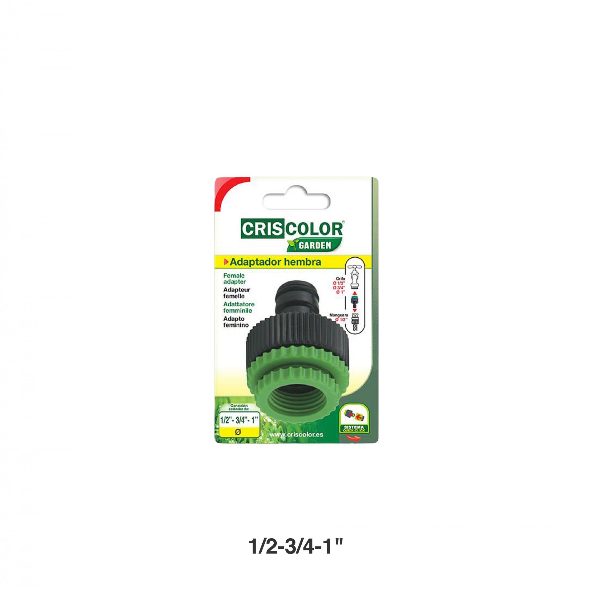 Adaptador Femea Mangueira 1/2-3/4-1