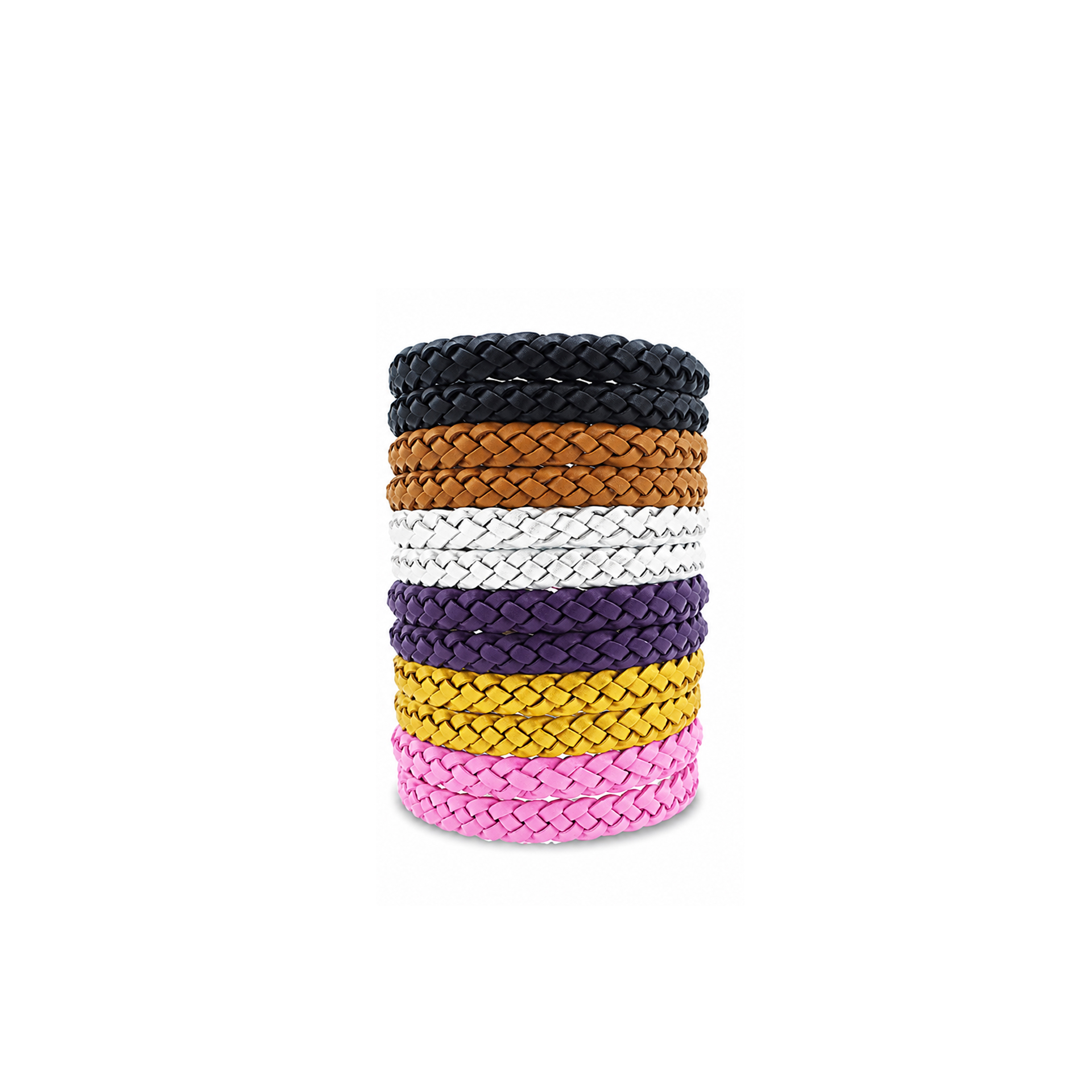 Pulseira Anti-Mosquitos De Couro Pack 2