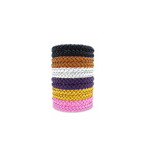 Pulseira Anti-Mosquitos De Couro Pack 2 - Image product