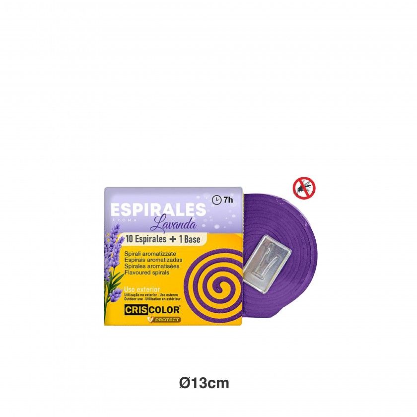 Espiral Aroma De Lavanda 13cm Espiral Aroma De Lavanda 13cm