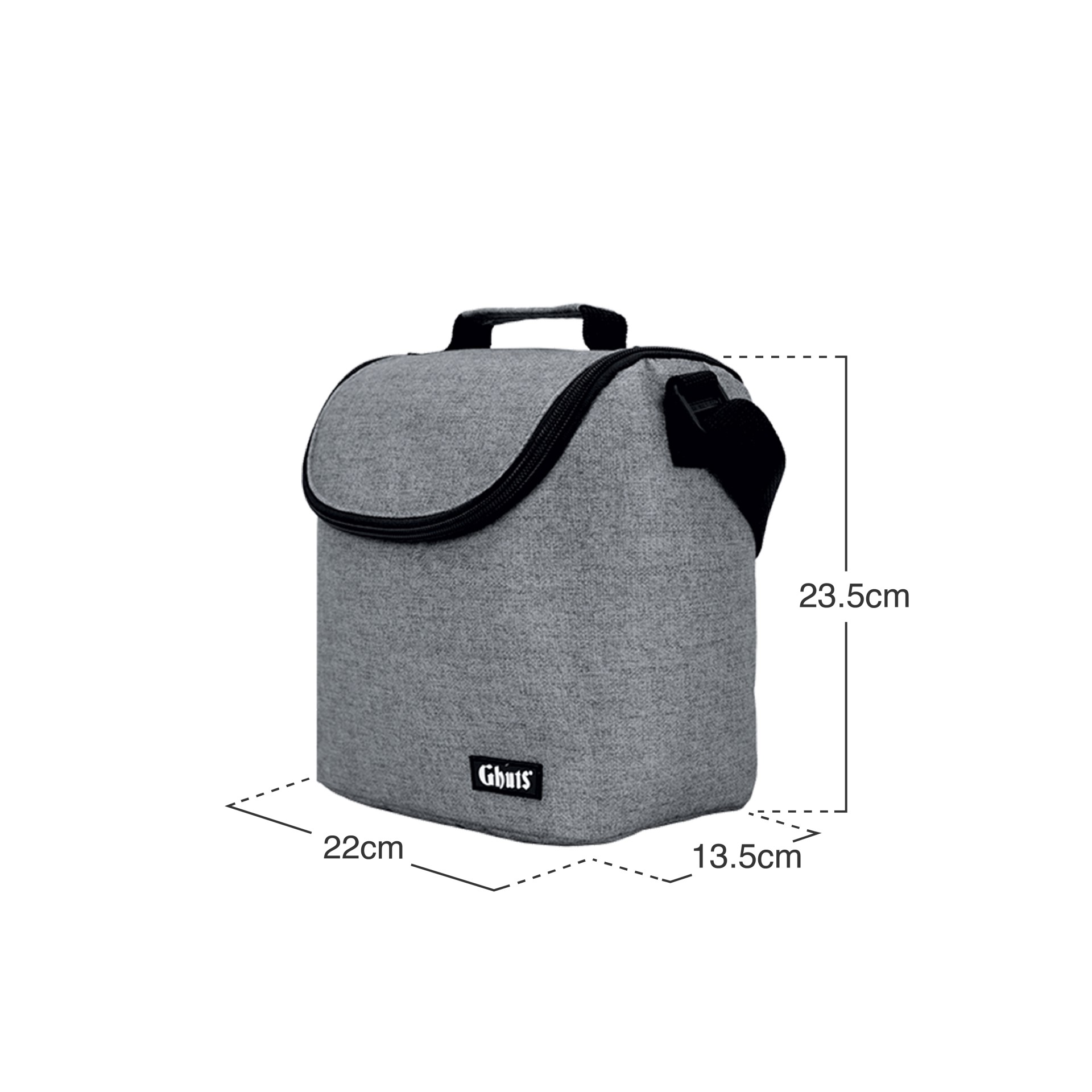 Lancheira Grande Silver Grey
