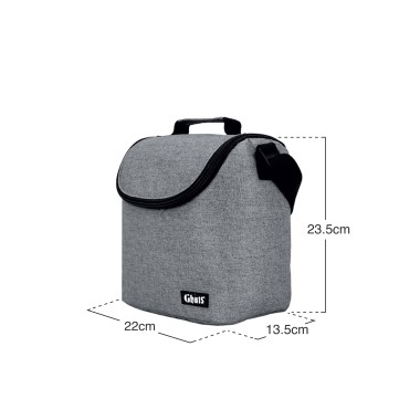Lancheira Grande Silver Grey