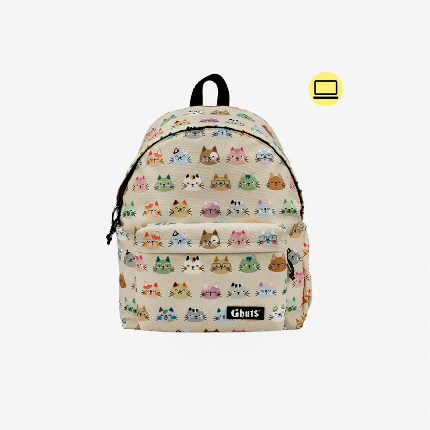 Mochila Cl�ssica Port�til Meow Mix