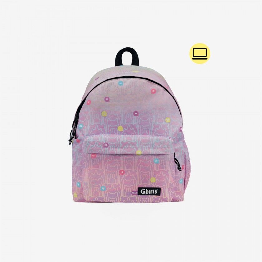 Mochila Clássica Portátil Bubble Blush Mochila Clássica Portátil Bubble Blush