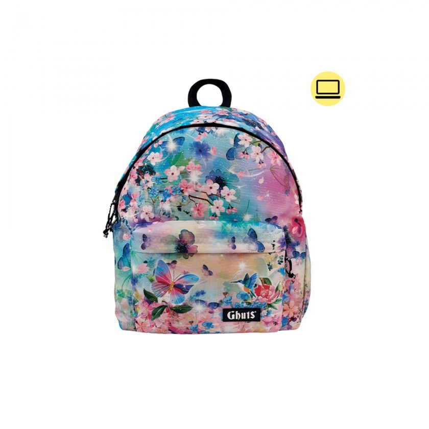 Mochila Cl�ssica Port�til Flower Mist