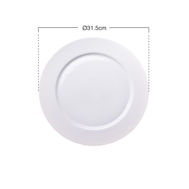Prato Porcelana Classic Branco Ø31.5cm