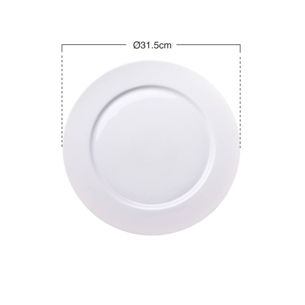 Prato Porcelana Classic Branco Ø31.5cm