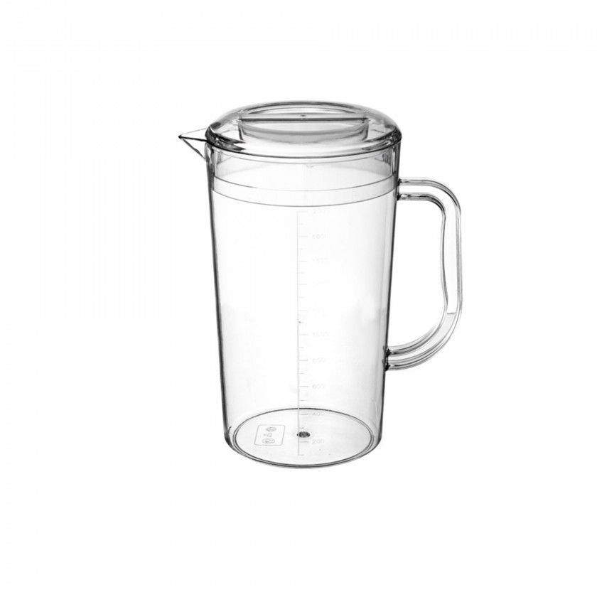 Jarro Medidor Com Tampa Pc 2.2l Ø13X23cm Jarro Medidor Com Tampa Pc 2.2l Ø13X23cm