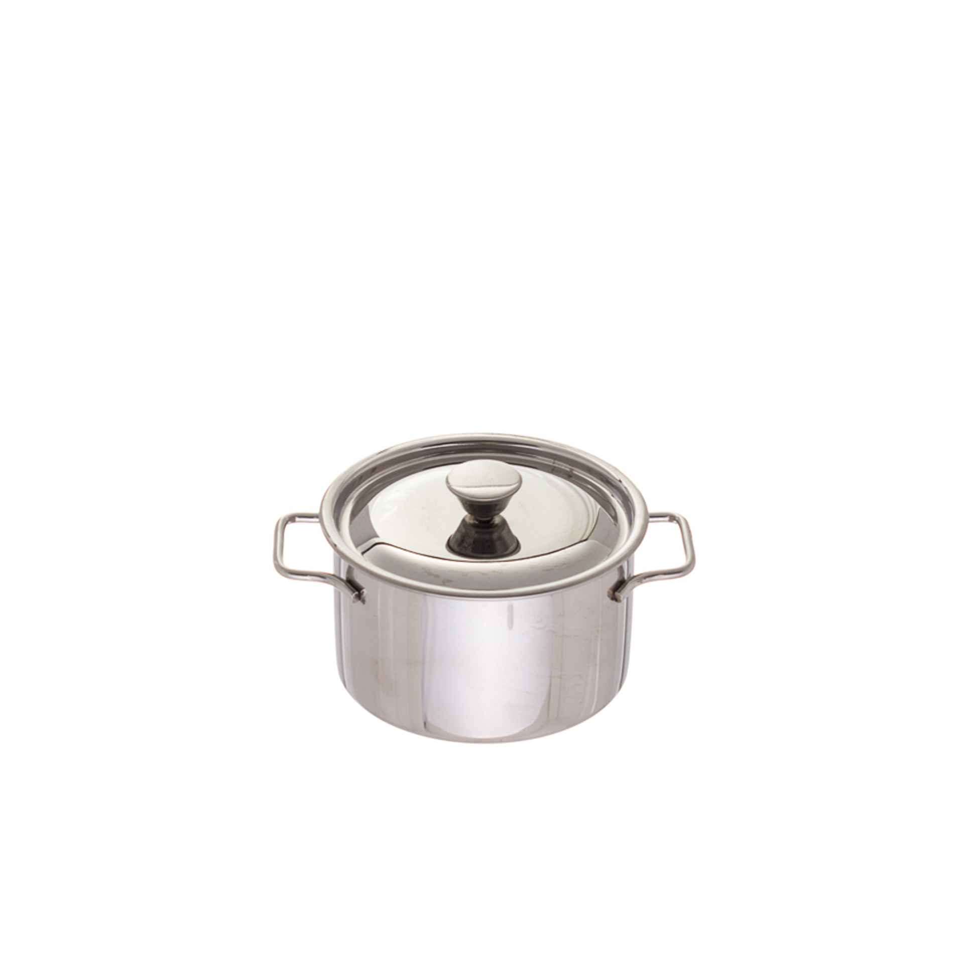 Caçarola Mini Inox Com Tampa 450ml Ø10.2X6.5cm