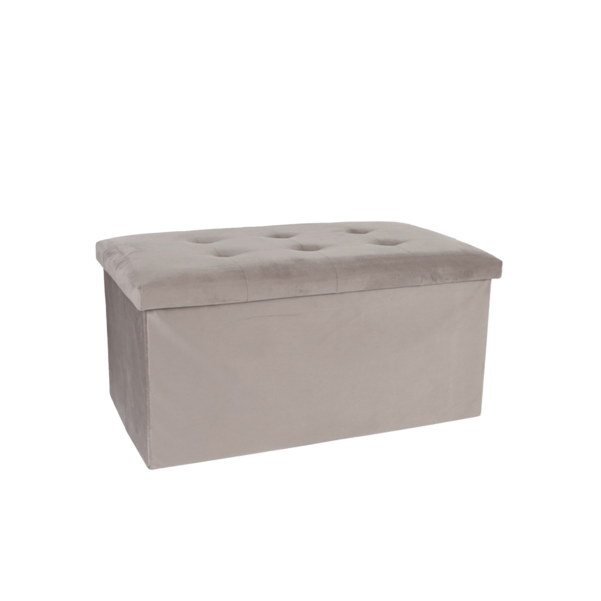 Banqueta Veludo Retangular 76X38X38cm