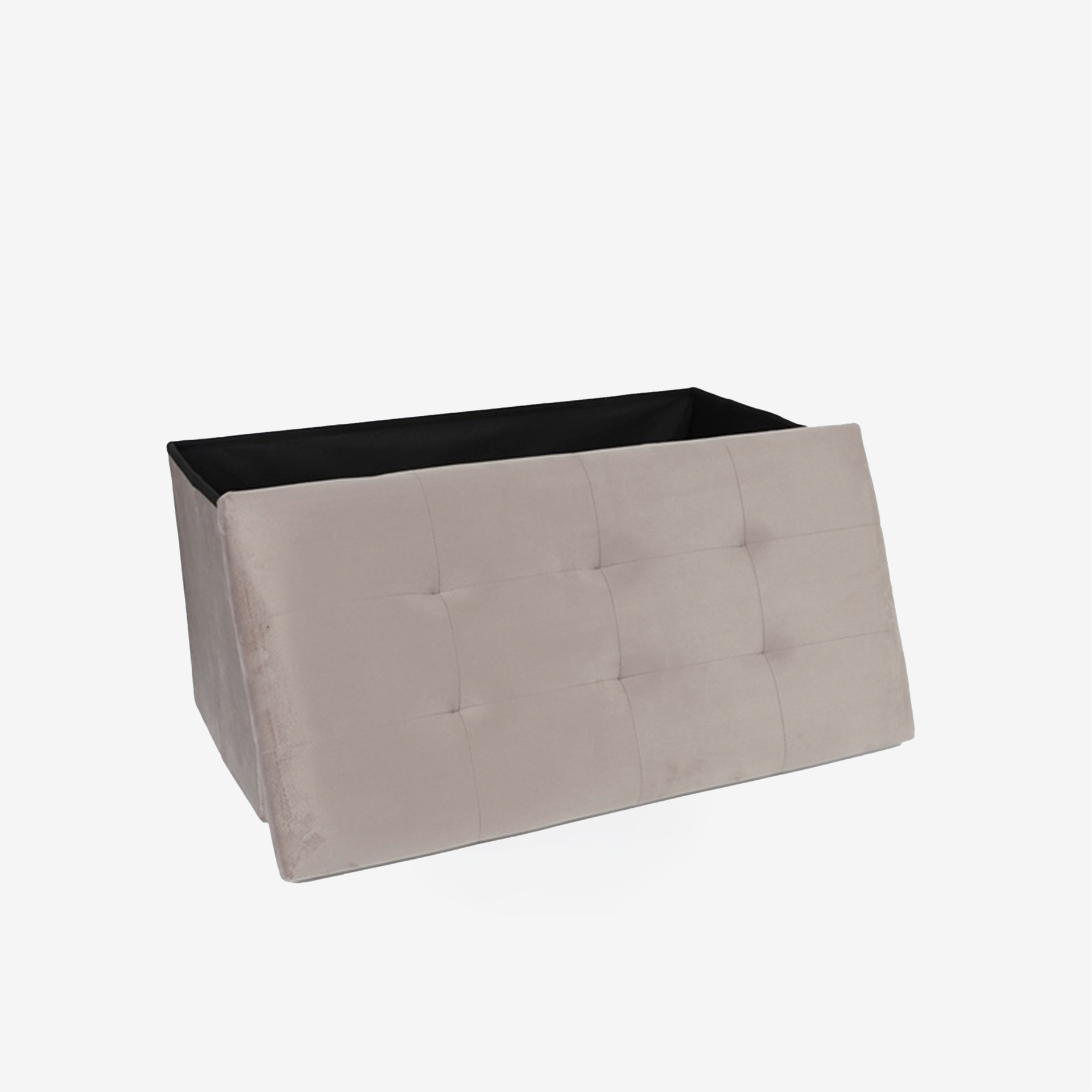 Banqueta Veludo Retangular 76X38X38cm
