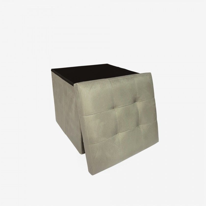 Banqueta Veludo Retangular 38X38X38cm Banqueta Veludo Retangular 38X38X38cm