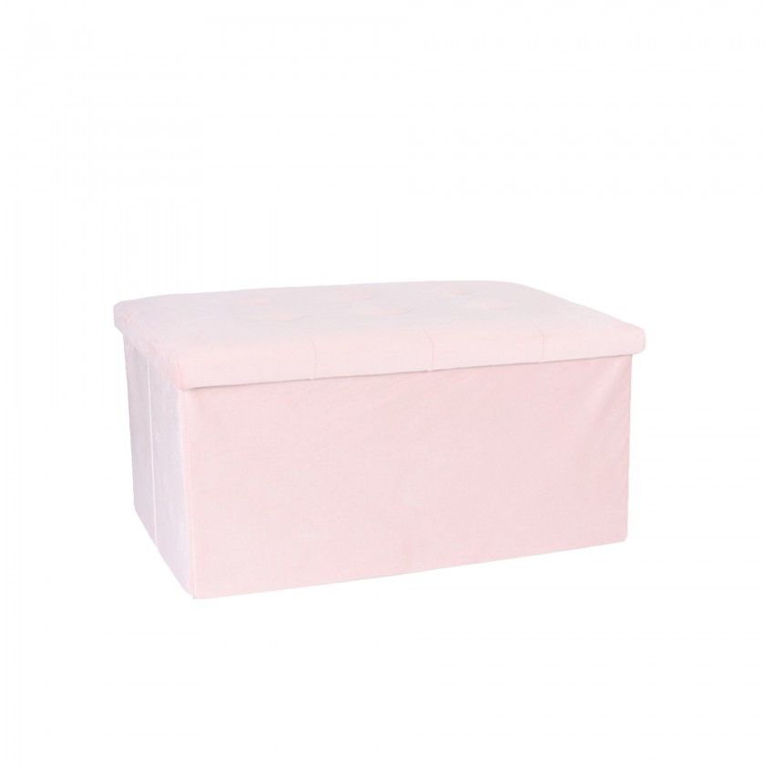 Banqueta Veludo Retangular 76X38X38cm Banqueta Veludo Retangular 76X38X38cm