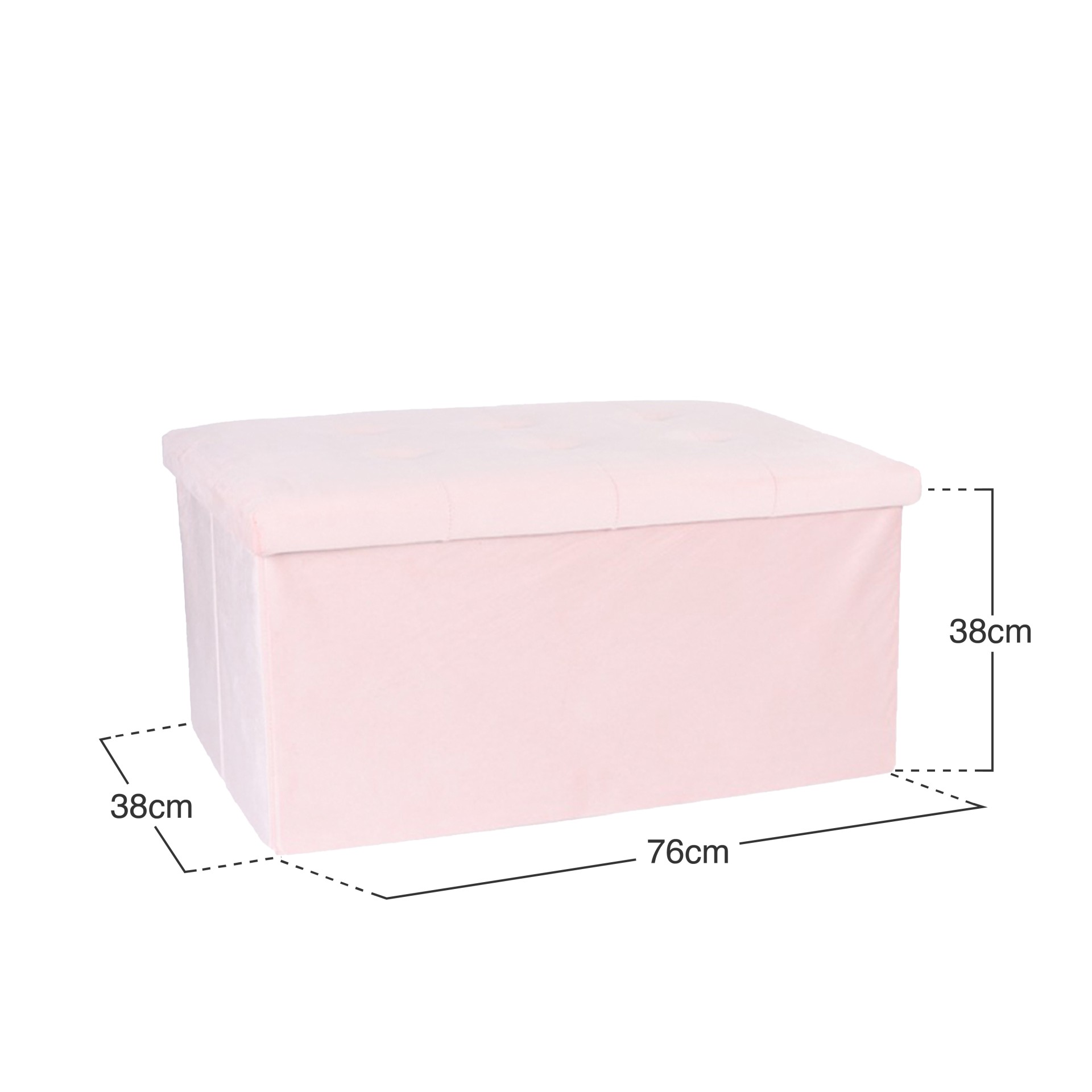 Banqueta Veludo Retangular 76X38X38cm
