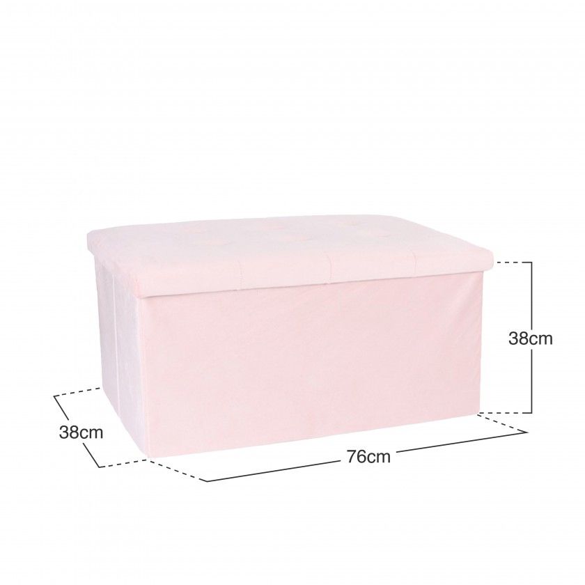 Banqueta Veludo Retangular 76X38X38cm Banqueta Veludo Retangular 76X38X38cm