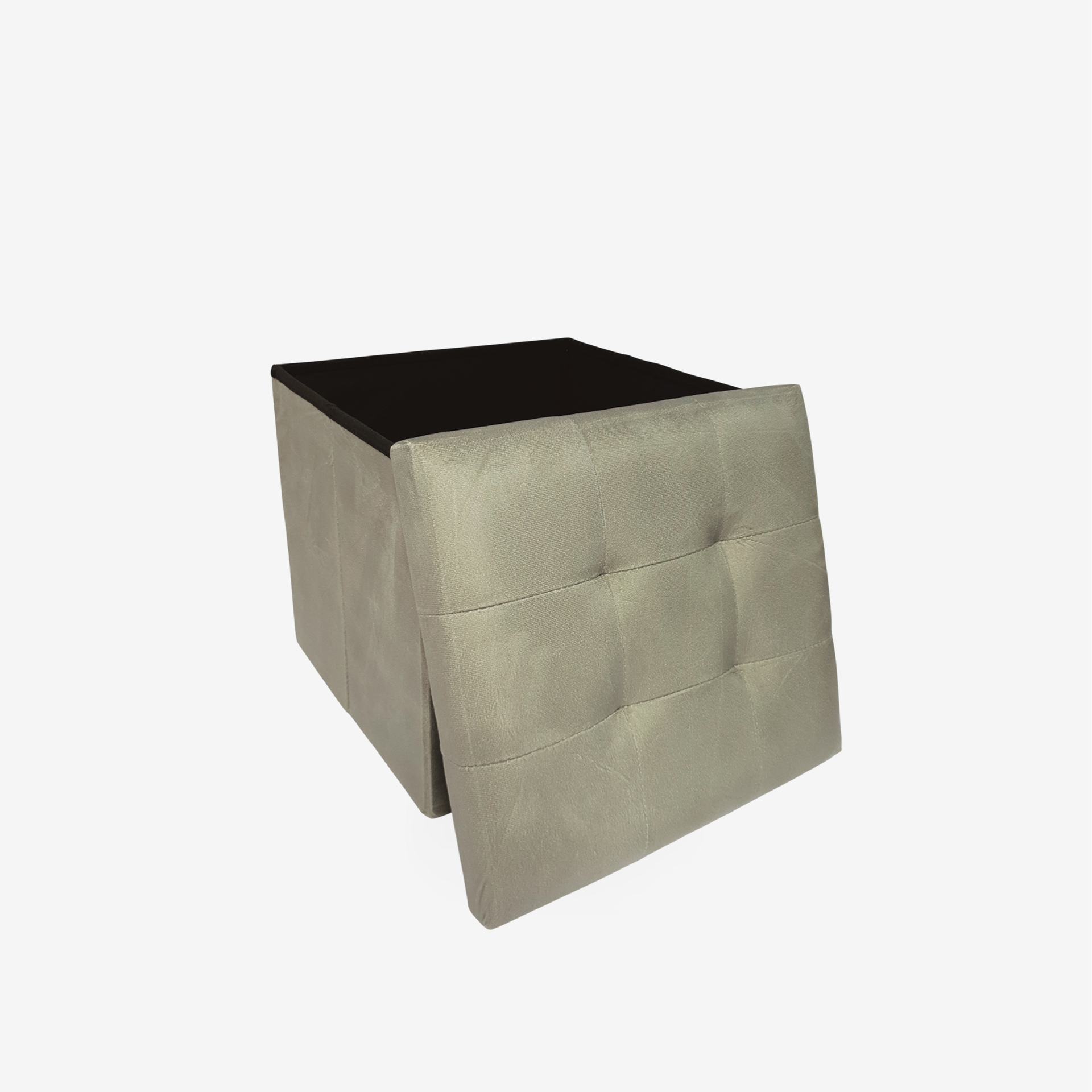 Banqueta Veludo Retangular 38X38X38cm