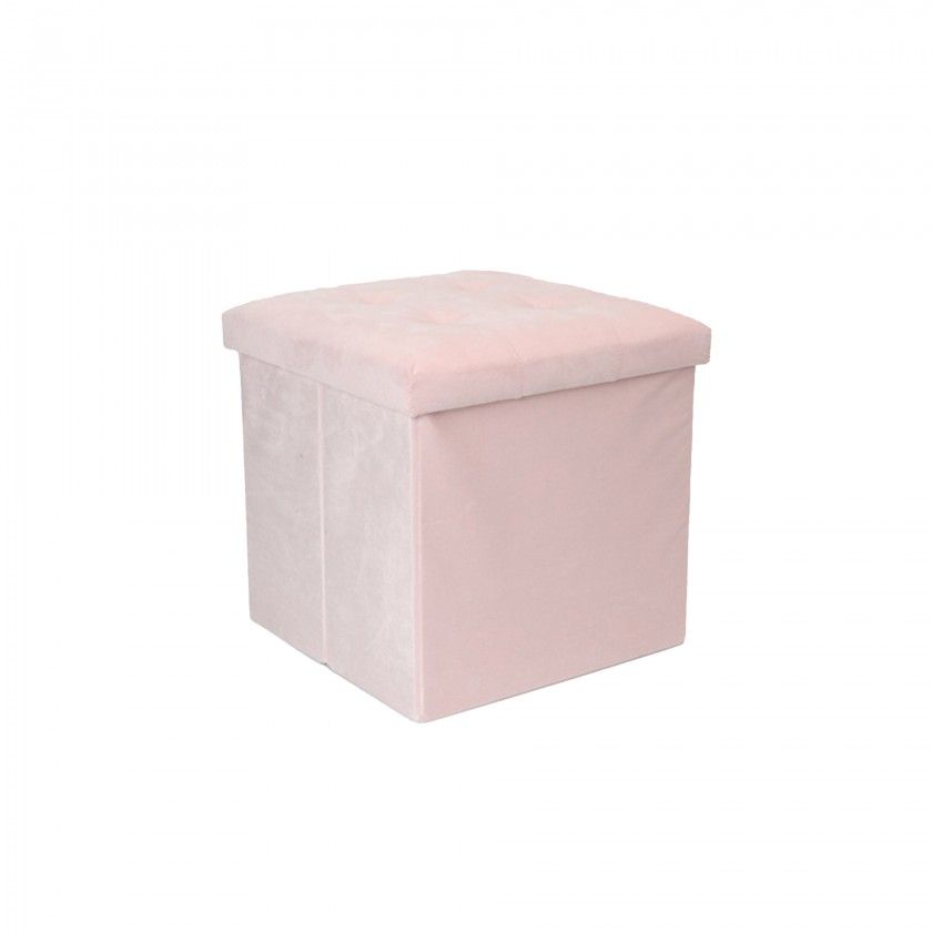 Banqueta Veludo Retangular 38X38X38cm Banqueta Veludo Retangular 38X38X38cm