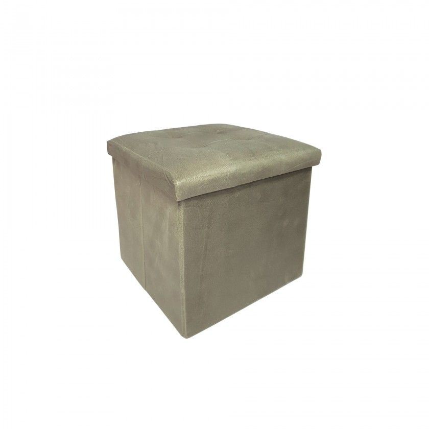 Banqueta Veludo Retangular 38X38X38cm Banqueta Veludo Retangular 38X38X38cm
