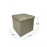 Banqueta Veludo Retangular 38X38X38cm Banqueta Veludo Retangular 38X38X38cm