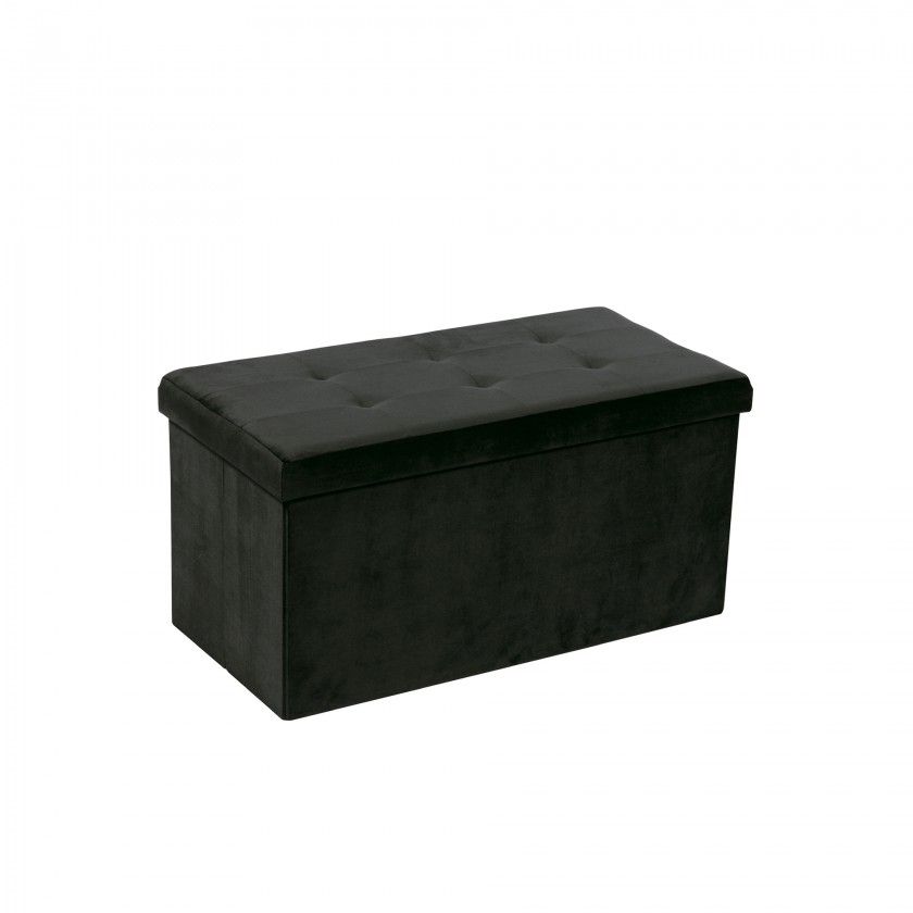 Banqueta Veludo Retangular 76X38X38cm Banqueta Veludo Retangular 76X38X38cm