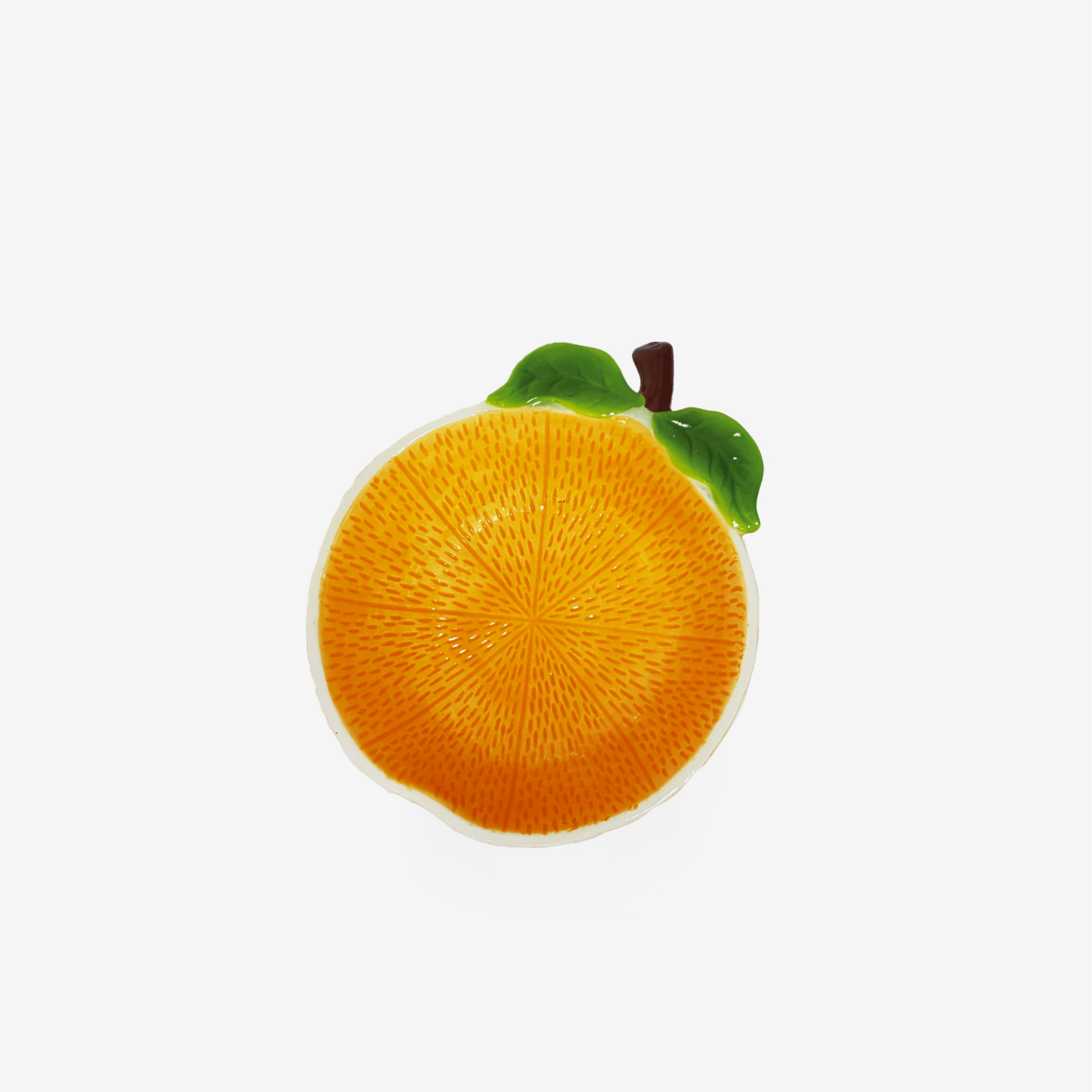 Prato Decorativo Laranja 20.4X17X5.8cm