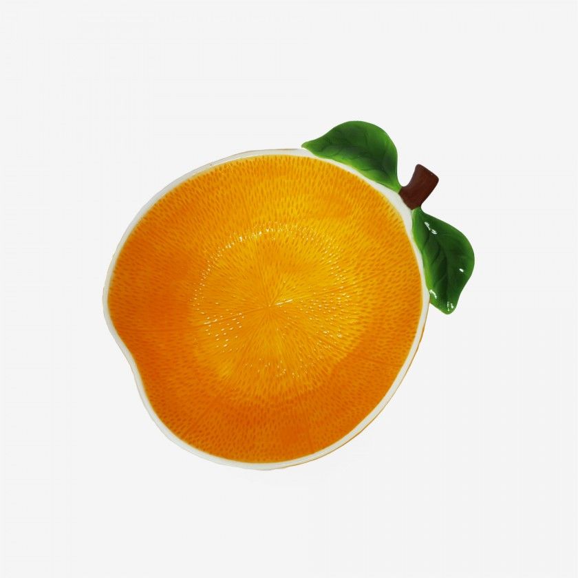 Prato Decorativo Laranja 30X25X9.5cm