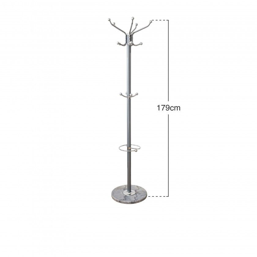Bengaleiro Marmore Cinza 174cm Bengaleiro Marmore Cinza 174cm