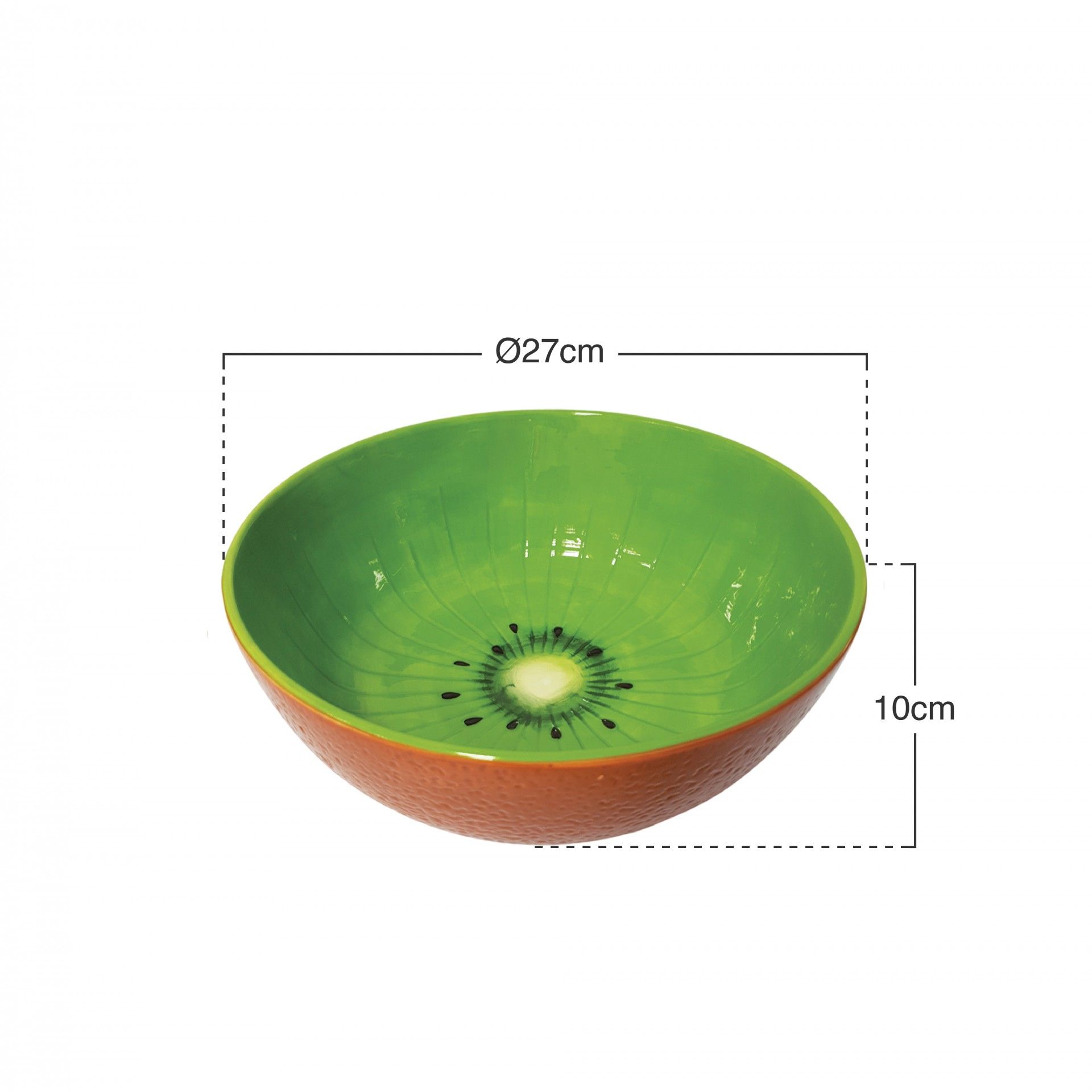 Taça Decorativa Kiwi Ø27X10cm