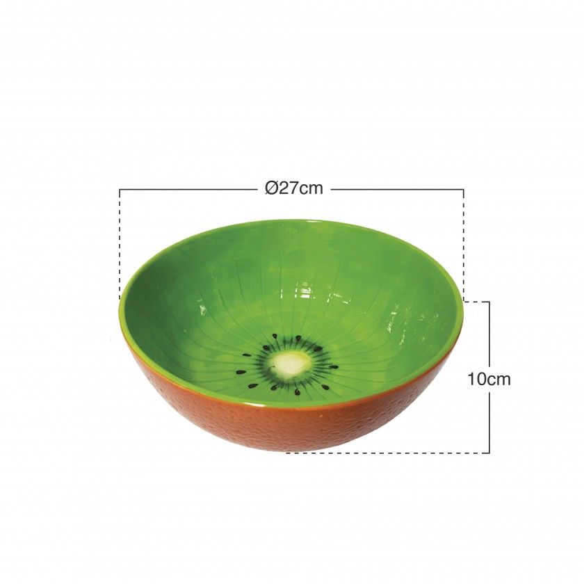 Taça Decorativa Kiwi Ø27X10cm Taça Decorativa Kiwi Ø27X10cm