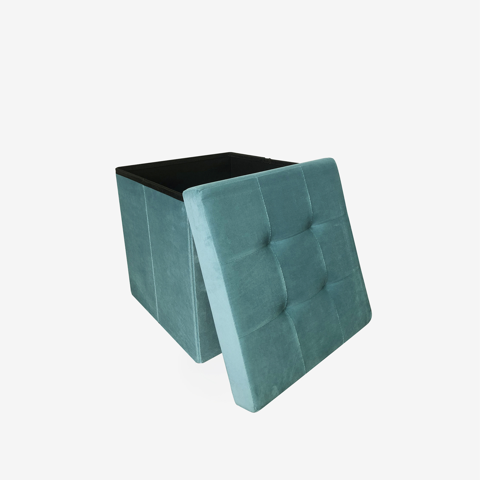 Banqueta Veludo Retangular 38X38X38cm