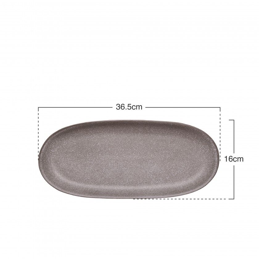 Travessa Oval Ceramica 36.5X16CM Travessa Oval Ceramica 36.5X16CM