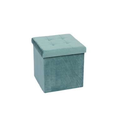 Banqueta Veludo Retangular 38X38X38cm