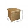 Banqueta Veludo Retangular 38X38X38cm Banqueta Veludo Retangular 38X38X38cm