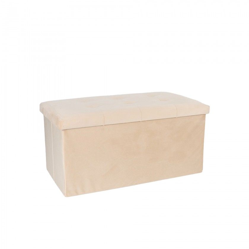 Banqueta Veludo Retangular 76X38X38cm Banqueta Veludo Retangular 76X38X38cm